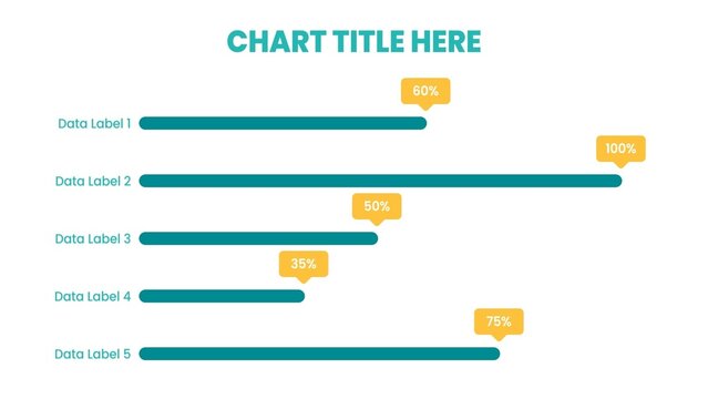Graph Chart Infographic with Percentages