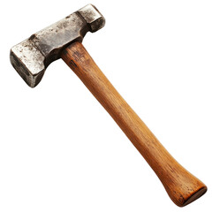 Wooden Handle Hammer on transparent background