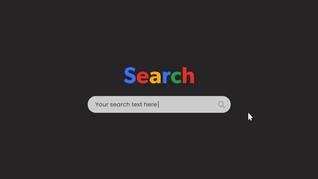 Dark Mode Internet Browser Search Engine Template