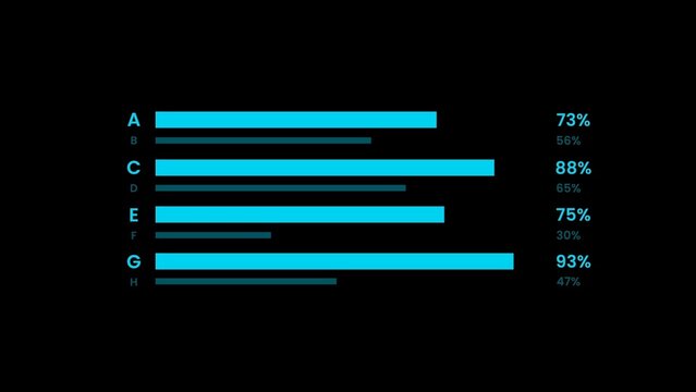 Infographic Clean Bar Chart