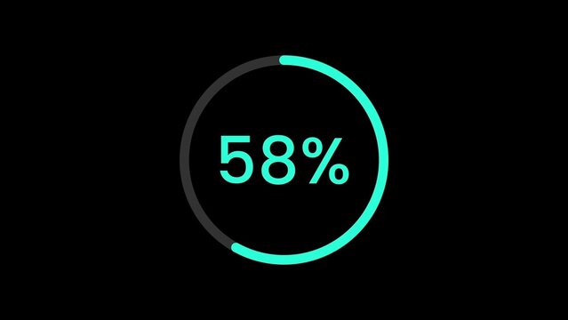 Infographic Percentage Pie Chart