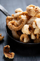 pan of pork rinds