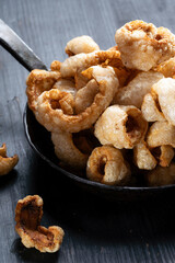 pan of pork rinds