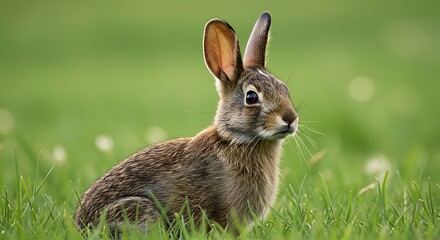 Fototapeta premium Emerald Meadow Watch AI Generated