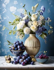 still life with flowers