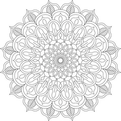 Sacred Geometry Mandala for Tattoos, Yoga, and Spiritual Art
