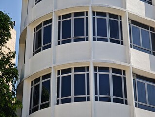 Round building design and rounded window