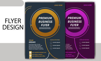  Business Flyer Design whit Gradients color Flyer
