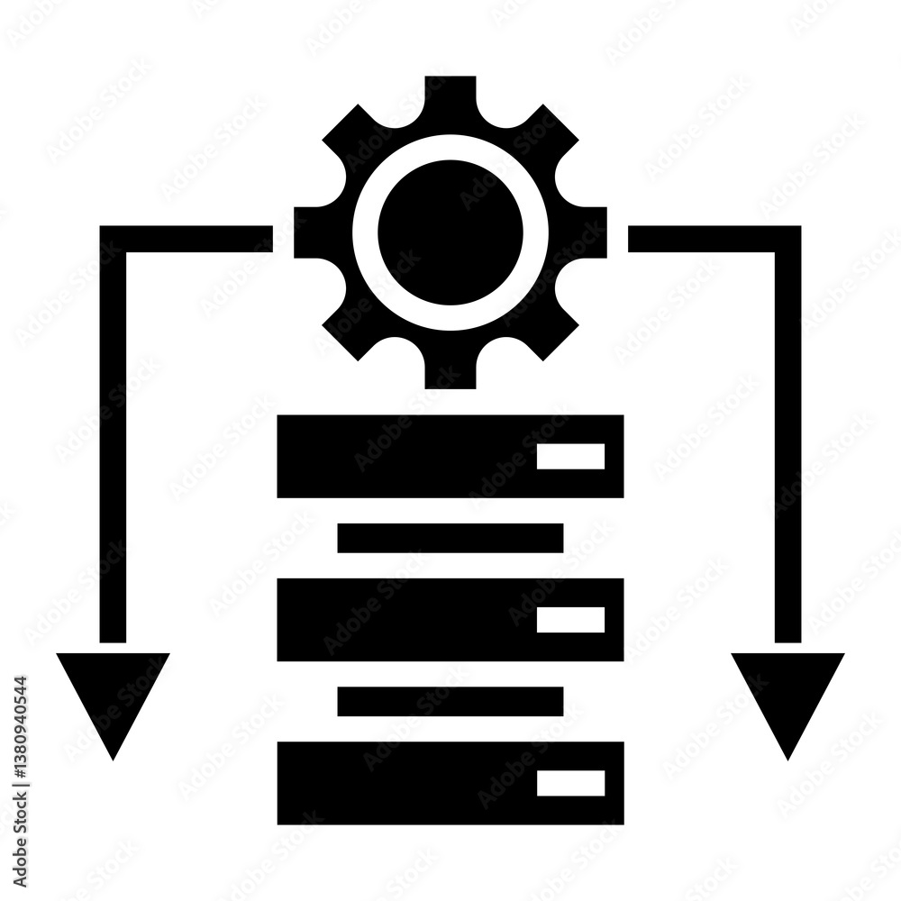 Poster database management icon
