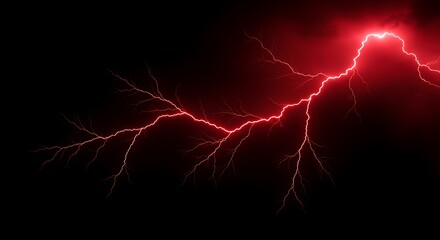 Crimson Inferno: Night's Electric Heart AI Generated