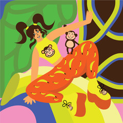 Obraz premium monkey.eps