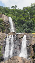 The waterfall in Udzungwa Mountains in Tanzania