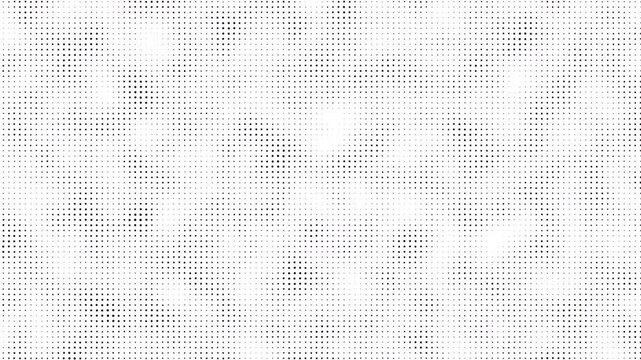 Abstract elegant technology black particles wave on white background seamless loop. Digital server cyber data transferring wave dots blinking. Futuristic digital dot waves AI big data loop backdrop 4K