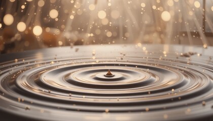 Fototapeta premium Captivating water droplet impact indoor setting close-up photography dynamic environment artistic viewpoint fluid motion concept