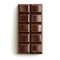 Dark chocolate bar, isolated, white background, sweet treat, food packaging