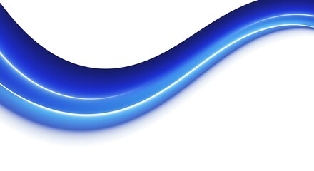 Fototapeta premium Cobalt Flow AI Generated
