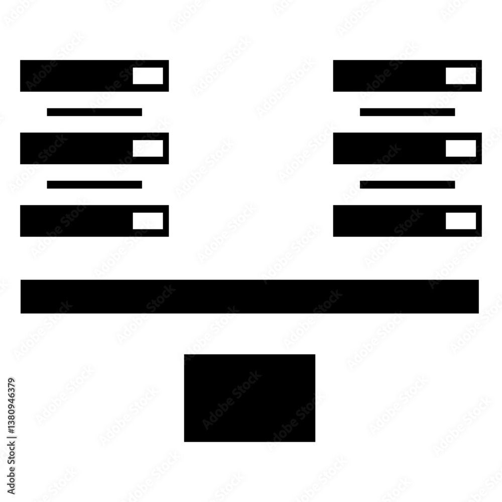 Aufkleber load balancing vector icon
