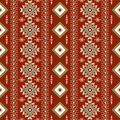 Ethnic abstract ikat art. Fabric Morocco, geometric  pattern color oriental. Background, Design for fabric, curtain, carpet, wallpaper, clothing, wrapping, Batik, vector illustration.