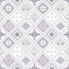 Ethnic tribal Chevron, geometry, Navajo Indian American style, seamless vector illustration design for background, silk, tile.