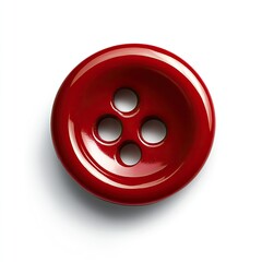 Round red button with four holes (1)