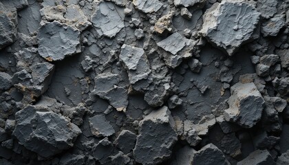Fototapeta premium Exploration of textured rock surface urban environment macro photography abstract art close-up perspective geological patterns
