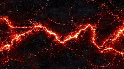 Fiery cracks spread across a dark, space-like surface with intense light