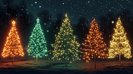 Christmas Light Effect Set (PNG)