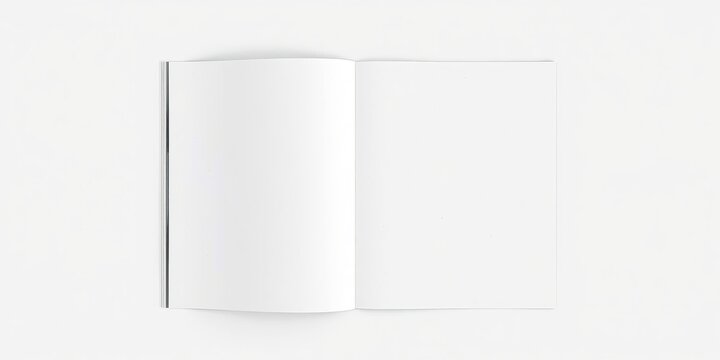 8.5x11 Magazine Mockup - Blank Right Side Design