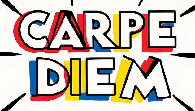 frase latina carpe diem cogli l'attimo, cogliere il momento, latino, Latin phrase carpe diem seize the day, seize the moment, Latin