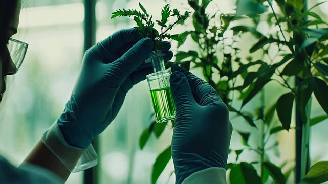 Laboratory Research on Plant Extracts for Scientific Analysis Generative AI