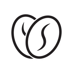 coffee bean line icon