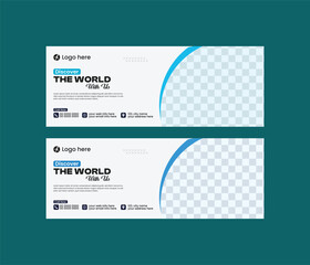 Travel agency facebook banner design