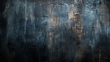 Obraz premium Dark, textured wall backdrop with distressed paint
