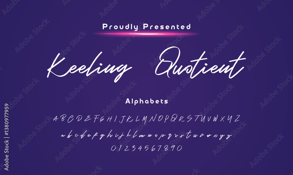 Fototapete hand drawn typeface. handwritten script alphabet isolated on white background. handmade alphabet for