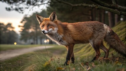 Fototapeta premium red fox in the wild