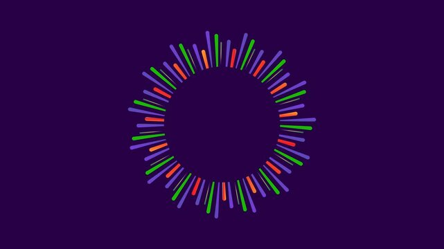 Conference Logo Animation with fireworks style