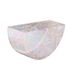 Abstract Semi-Circular 3D Shape