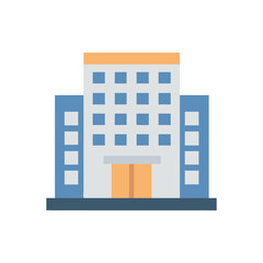 Naklejka premium Elegant Apartment Building Icon Illustration