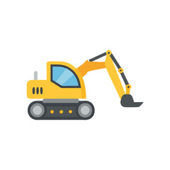  Dynamic Backhoe Digger Icon Design