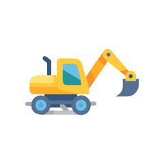 Naklejka premium Creative Backhoe Digger Icon for Designers
