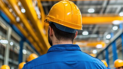 Overhead crane inspection Concept, Maintenance Crew Conducting Pre-Operational Inspection in Industrial Environment for Safety and Efficiency