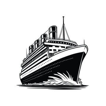 recommend clip art: Cruise Ship Silhouette