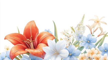 Floral Display Artful Scene