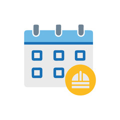 Fototapeta premium Creative Construction Timeline Icon for Designers
