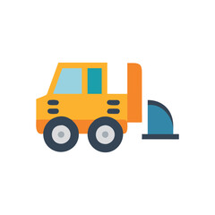Naklejka premium Construction Vehicle Icon for Heavy Duty Tasks