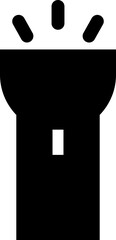 Flashlight Icon Light Security Symbol mobile torch icon
