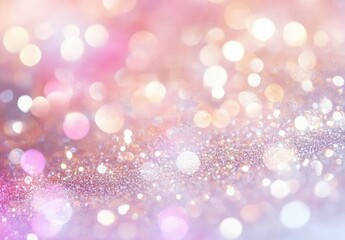 Pink and Gold Glitter Bokeh Background