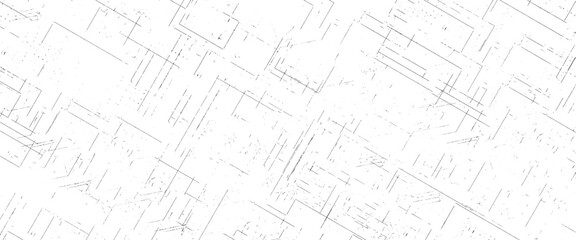 Vector Line Sketch Vintage Seamless Geometric Shapes Pattern