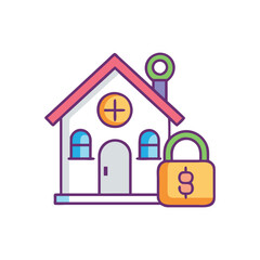  Key Foreclosure Process Icon Design