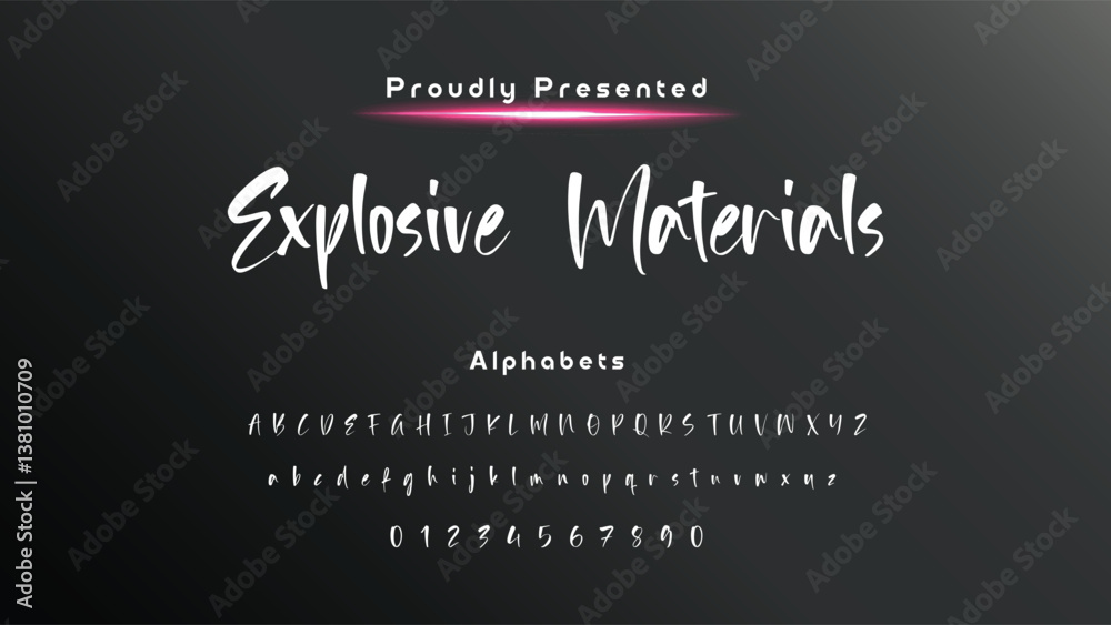 Fototapete bold and script alphabets. vector font duo